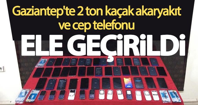 Gaziantep'te 2 ton kaçak akaryakıt yakaladı