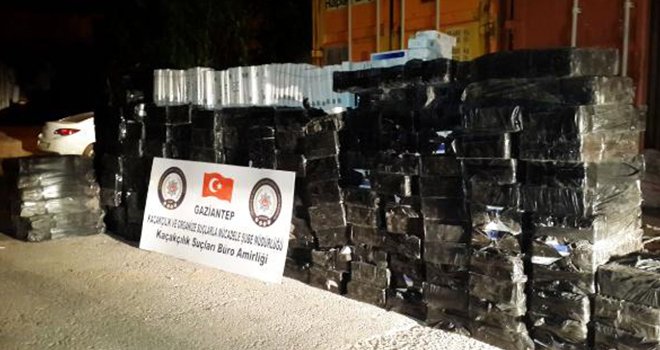 Gaziantep'te 20 bin paket kaçak sigara ele geçirildi