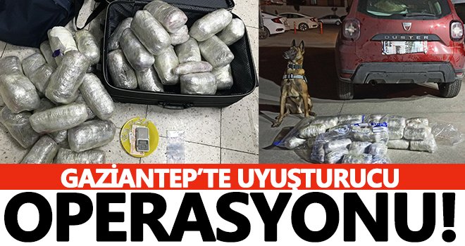 Gaziantep’te 20 kilo uyuşturucu ele geçirildi
