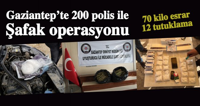 Uyuşturucu satıcılarına şafak operasyonu! 12 tutuklama