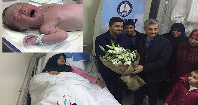 Gaziantep'te 2018'in ilk bebeği! Hamza ismi verildi...