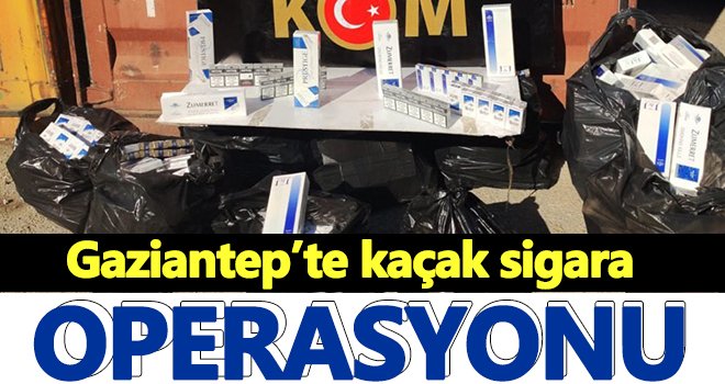 Gaziantep'te 2750 paket kaçak sigara ele geçirildi