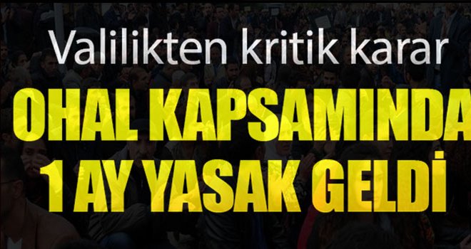 Gaziantep'te 3 ilçedeki açık alana yasakı