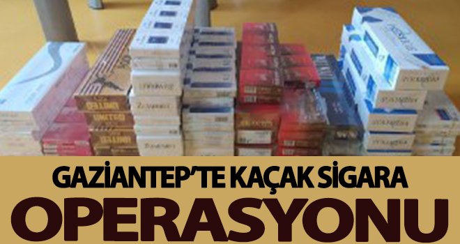 Gaziantep'te 358 paket kaçak sigara ele geçirildi