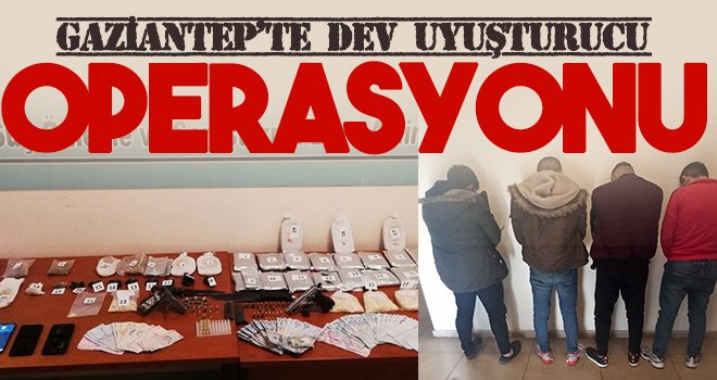 Gaziantep’te 4 kilo 704 gram uyuşturucu ele geçirildi