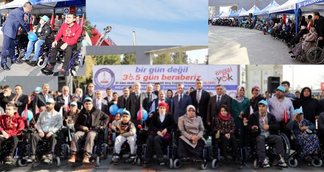 Gaziantep'te 47 Engelliye Tekerlekli Ve Akülü Sandalye