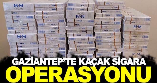 Gaziantep'te 480 paket gümrük kaçağı sigara ele geçirildi