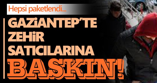 Gaziantep’te 5 uyuşturucu satıcısı yakalandı