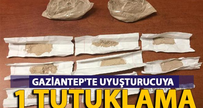Gaziantep'te 50 gram eroin ele geçirildi: 1 tutuklama