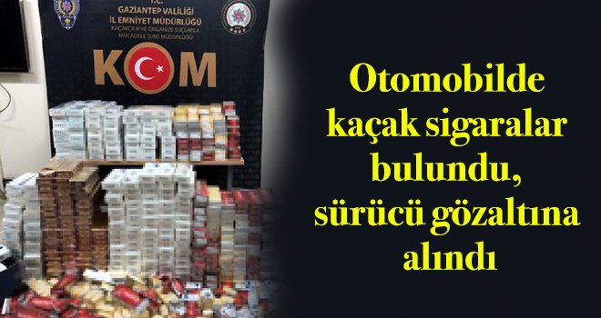 Gaziantep'te 6 bin 100 paket gümrük kaçağı sigara ele geçildi