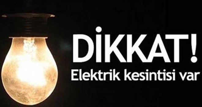 Gaziantep'te 9 Ekim de elektrik kesintisi olacak yerler...