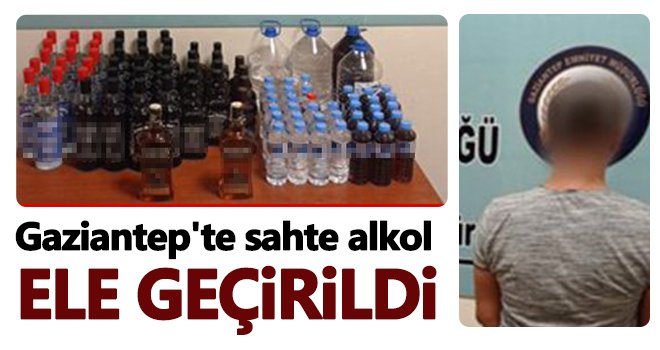 Gaziantep'te 95 litre kaçak alkol ele geçirildi