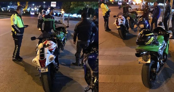 Gaziantep'te abart egzoz uygulamasında ceza yağdı:Men Edildiler