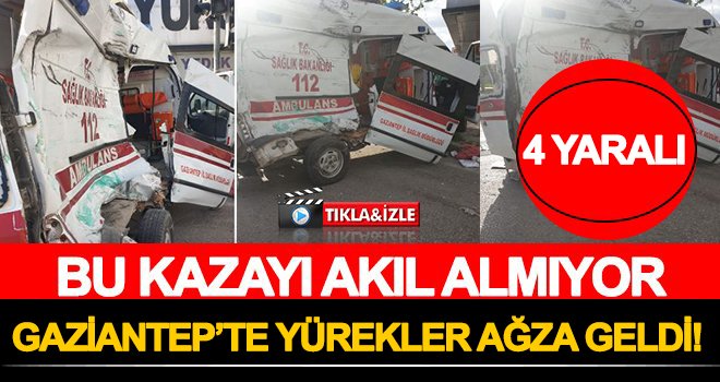 Gaziantep’te akıl ermeyecek bir kaza yaşandı