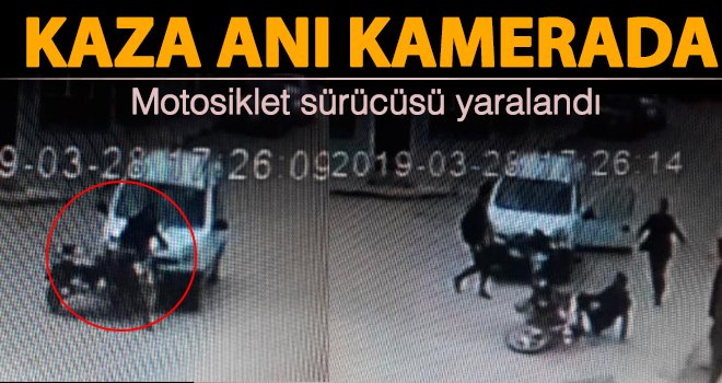 Gaziantep'te araç ile motosiklet çarpıştı: 1 yaralı
