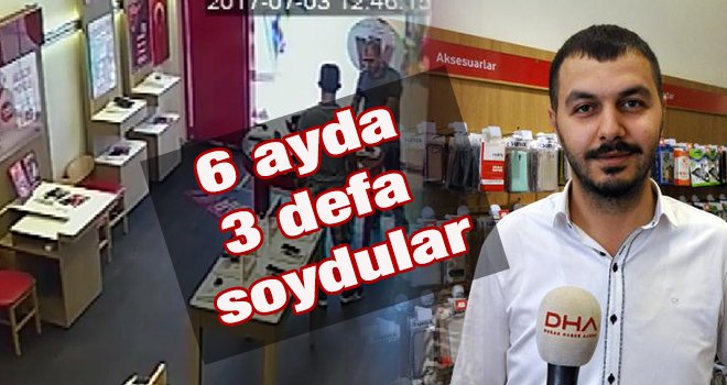 Gaziantep'te aynı telefoncuyu 6 ayda 3 defa soydular