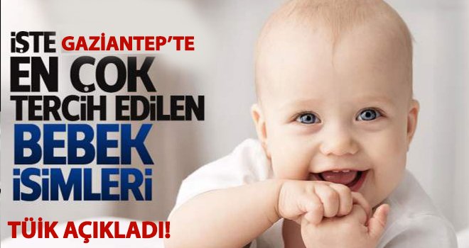 Gaziantep'te bakın bebeklerde hangi isimler çok kullanılmış?