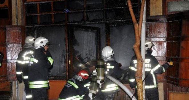 Gaziantep'te bakırcıda yangın