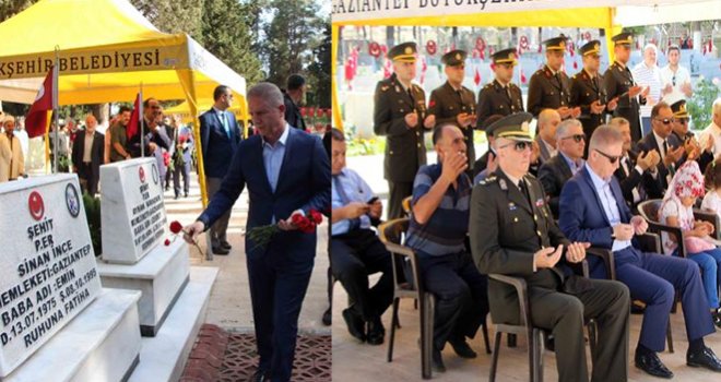 Gaziantep'te bayram arifesinde şehitlik ziyareti