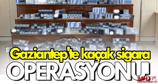 Gaziantep'te bin 40 paket kaçak sigara ele geçirildi