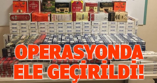Gaziantep'te bin 528 paket gümrük kaçağı sigara ele geçirildi