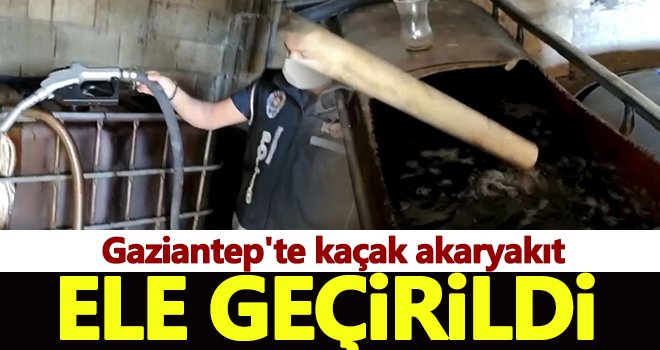 Gaziantep'te bin litre kaçak akaryakıt ele geçirildi