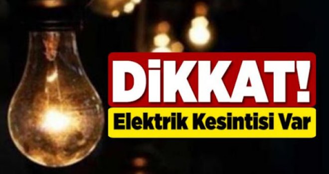 Gaziantep'te bugün büyük çaplı elektrik kesintisi!