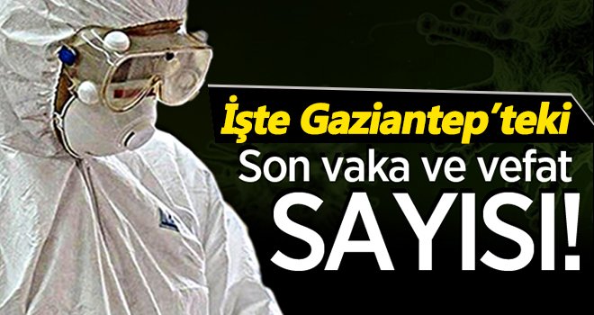 Gaziantep'te bugün koronadan 8 kişi öldü! İşte son veriler