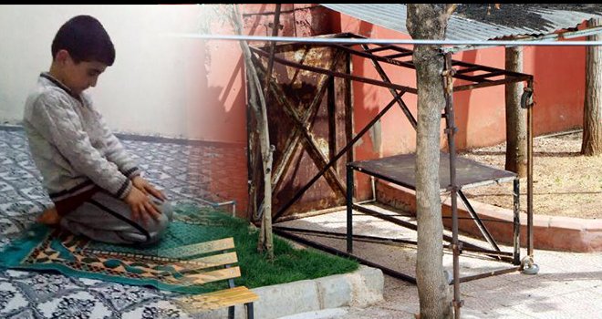 Gaziantep'te cami bahçesinde devrilen iskelenin altında kalan çocuk öldü 