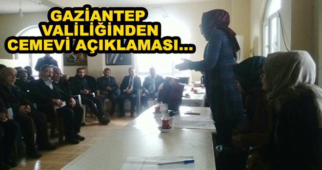 Gaziantep'te Cem Evi olayında flaş gelişme