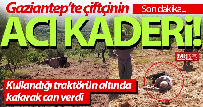 Gaziantep'te çiftçinin feci ölümü!