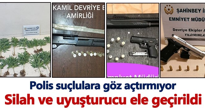 Gaziantep'te çok sayıda suç aleti ve çalıntı malzeme de ele geçirildi