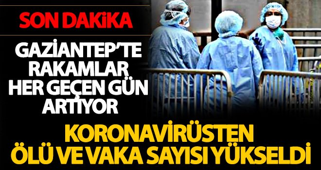 Gaziantep’te Coronavirüs salgınından ölü sayısı yükseldi