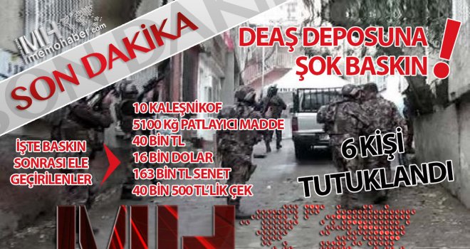 Gaziantep'te DEAŞ'ın deposundan çıkanlar şok etti