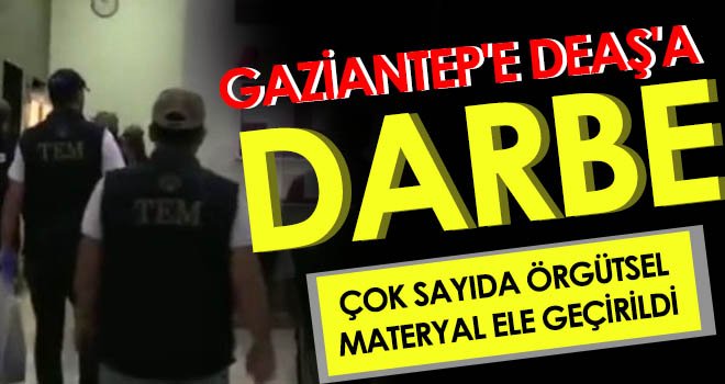 Gaziantep'te DEAŞ operasyonu: 3 gözaltı 