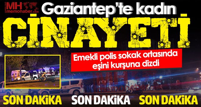 Gaziantep'te dehşet: Emekli polis eşini sokak ortasında öldürdü