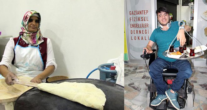 Gaziantep'te engelliler çalışarak sosyalleşiyor