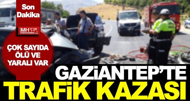 Gaziantep'te feci kaza! Araç devrildi: Çok sayıda ölü ve yaralı var