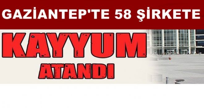Gaziantep'te FETÖ operasyonları: 58 şirkete kayyum