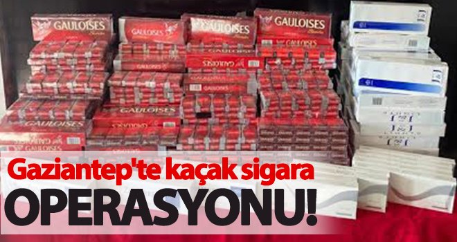 Gaziantep'te gümrük kaçağı 2 bin 587 paket sigara ele geçirildi
