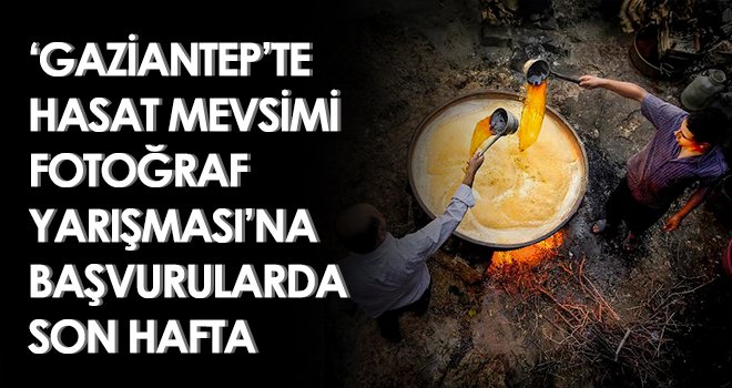 ‘Gaziantep’te hasat mevsimi fotoğraf yarışması’na başvurularda son hafta