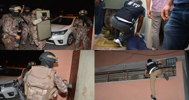 Gaziantep'te hava destekli uyuşturucu operasyonu