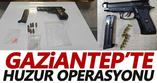Gaziantep’te huzur operasyonu: 93 kişiye işlem