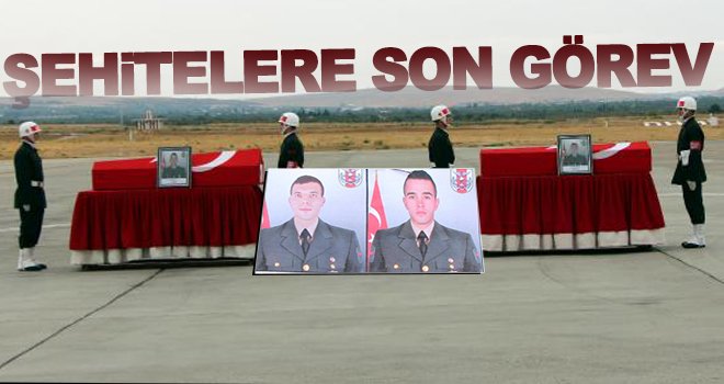 Gaziantep'te iki şehit için uğurlama töreni