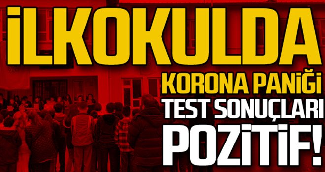 Gaziantep’te ilkokulda korona paniği...