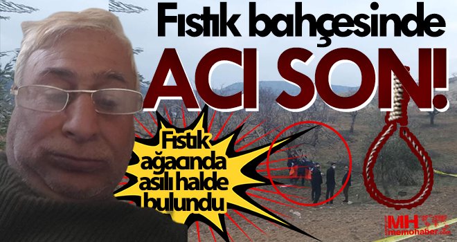 Gaziantep'te intihar! Fıstık bahçesinde acı son
