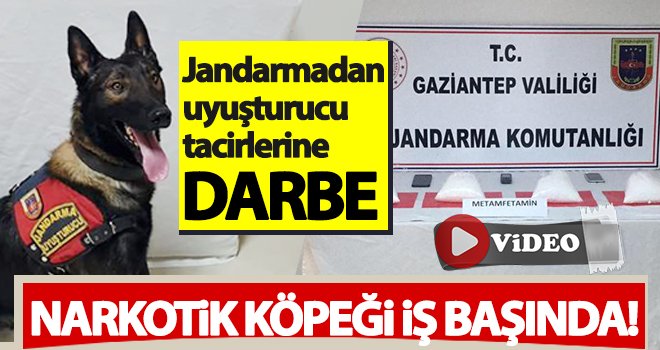 Gaziantep'te Jandarmadan uyuşturucu tacirlerine bir darbe daha
