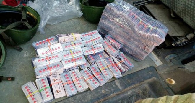 Gaziantep’te kaçak çay ve hap ele geçirildi