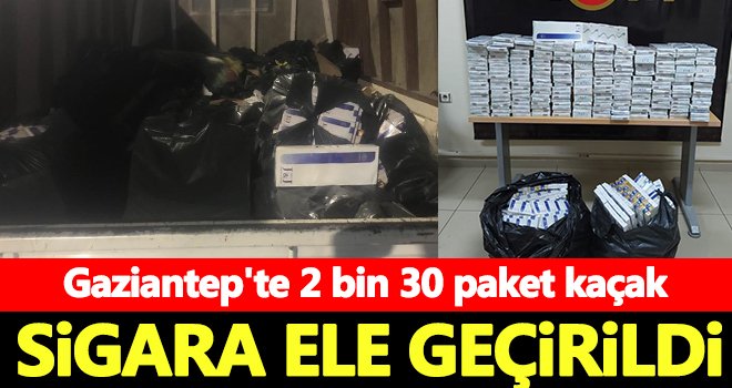 Gaziantep'te kaçak sigara operasyonu! 2 gözaltı