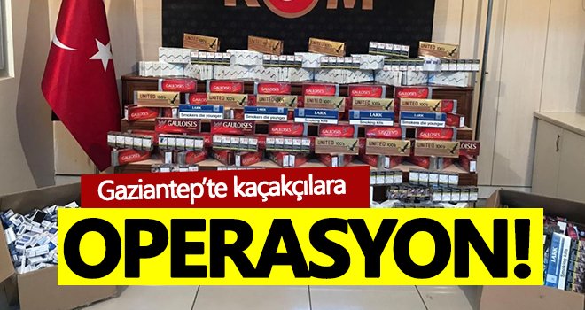 Gaziantep’te kaçak sigara ve cep telefonu ele geçirildi